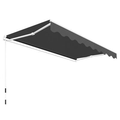 vidaXL Folding Awning Manual Operated 118.1" Anthracite