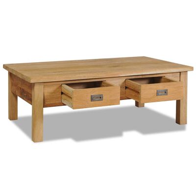 vidaXL Coffee Table Solid Teak 39.4"x23.6"x13.8"