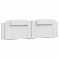 vidaXL Headboard Cushion White 72" Faux Leather