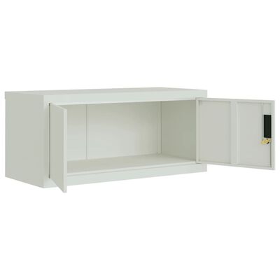 vidaXL File Cabinet Light Gray 35.4"x15.7"x51.2" Steel