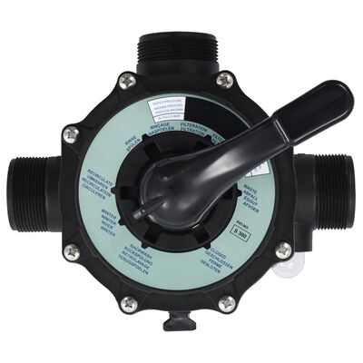 vidaXL Multiport Valve for Sand Filter ABS 1.5" 6-way