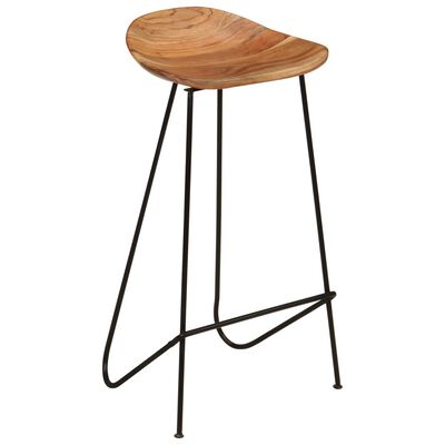 vidaXL Bar Stools 2 pcs Solid Acacia Wood