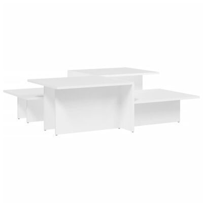 vidaXL Coffee Tables 2 pcs White Engineered Wood