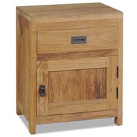 vidaXL Bedside Cabinet Solid Teak 15.7"x11.8"x19.7"