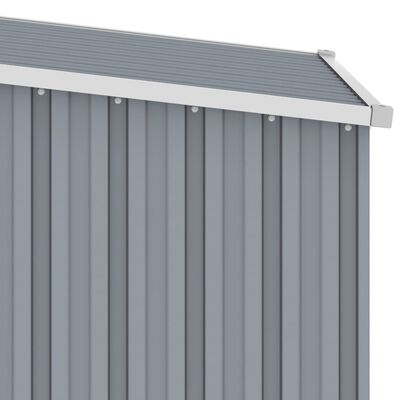 vidaXL Garden Shed Gray 34.3"x38.6"x62.6" Galvanized Steel