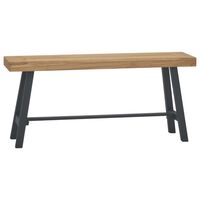 vidaXL Bench 43.3" Solid Wood Teak