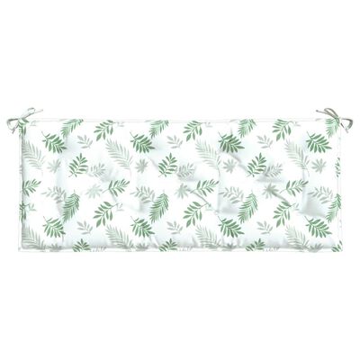 vidaXL Garden Bench Cushions 2pcs Leaf Pattern 47.2"x19.7"x2.8" Fabric