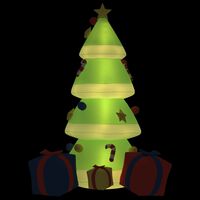 vidaXL Inflatable Christmas Tree with LEDs 94.5"