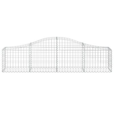 vidaXL Arched Gabion Baskets 13 pcs 78.7"x11.8"x15.7"/23.6" Galvanized Iron