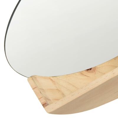 vidaXL Wall Mirror Solid Pinewood 13.8"