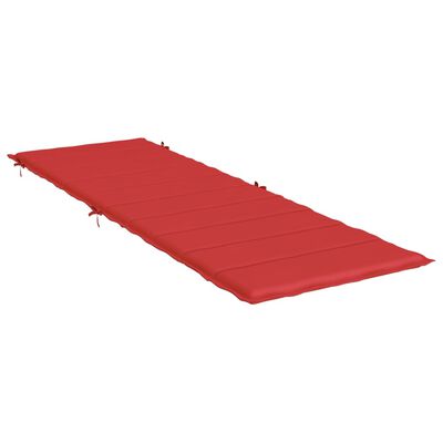 vidaXL Sun Lounger Cushion Red 73.2"x22.8"x1.2" Oxford Fabric