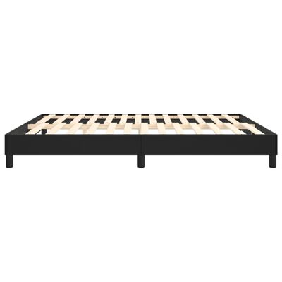 vidaXL Bed Frame Black 76"x79.9" King Faux Leather