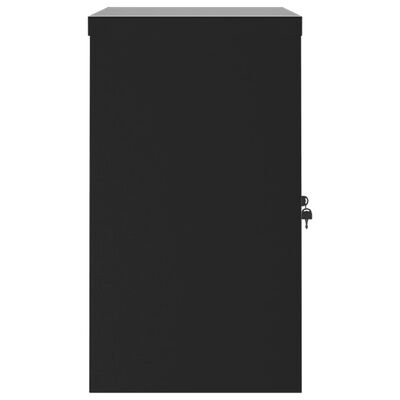 vidaXL File Cabinet Black 35.4"x15.7"x27.6" Steel