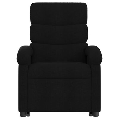 vidaXL Electric Stand up Massage Recliner Chair Black Fabric