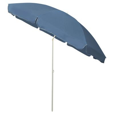 vidaXL Beach Umbrella Blue 118.1"