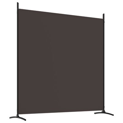 vidaXL 4-Panel Room Divider Brown 274.8"x70.9" Fabric