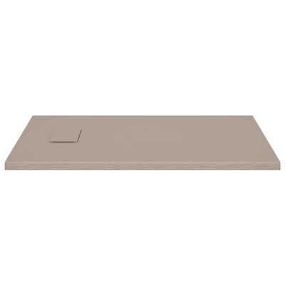 vidaXL Shower Base Tray SMC Brown 39.4"x27.6"