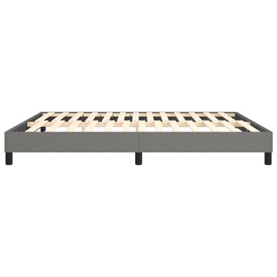 vidaXL Bed Frame Dark Gray 76"x79.9" King Fabric