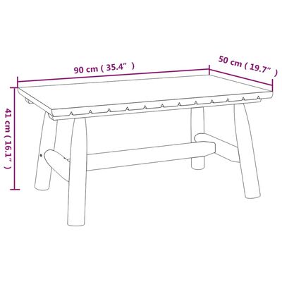 vidaXL 5 Piece Patio Lounge Set Solid Wood Spruce