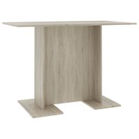 vidaXL Dining Table Sonoma Oak 43.3"x23.6"x29.5" Engineered Wood