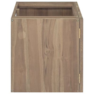 vidaXL Wall-mounted Bathroom Cabinet 35.4"x15.4"x15.7" Solid Wood Teak