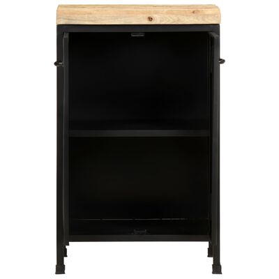 vidaXL Sideboard 18.5"x13.8"x29.9" Rough Mango Wood