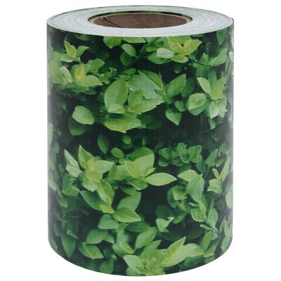 vidaXL Garden Privacy Screen PVC 229.7'x0.6' Green