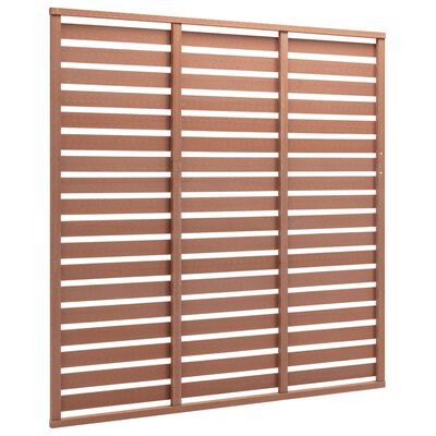 vidaXL Fence Panel WPC 70.9"x70.9" Brown