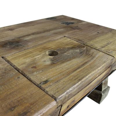 vidaXL Coffee Table Solid Reclaimed Wood 35.4"x19.7"x13.8"