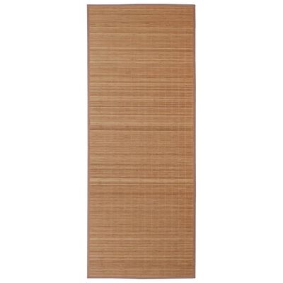 vidaXL Rectangular Brown Bamboo Rug 31.5x118.1