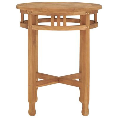 vidaXL Bistro Table Ø23.6"x29.7" Solid Teak Wood