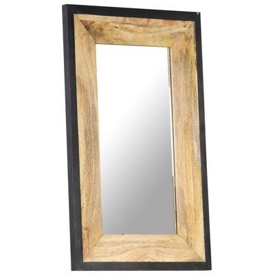 vidaXL Mirror 31.5"x19.7" Solid Mango Wood