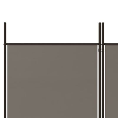 vidaXL 4-Panel Room Divider Anthracite 78.7"x78.7" Fabric