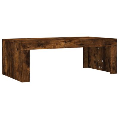 vidaXL Coffee Table Smoked Oak 40.2"x19.7"x14.2" Engineered Wood