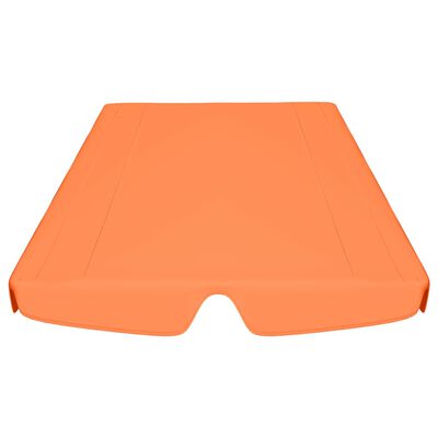 vidaXL Replacement Canopy for Garden Swing Orange 59.1"/51.2"x41.3"/27.6"