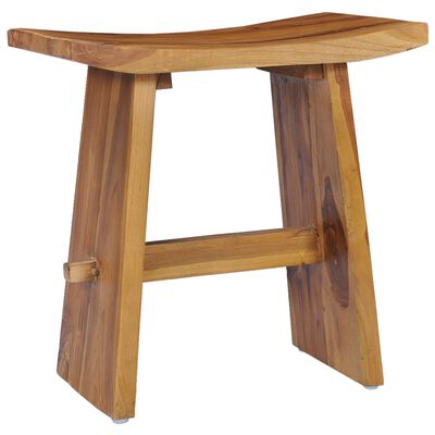 vidaXL Stool Solid Teak Wood