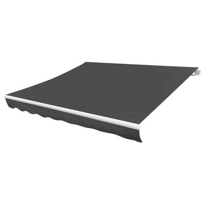 vidaXL Awning Top Sunshade Canvas Anthracite 118.1"x98.4"