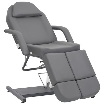 vidaXL Beauty Treatment Chair Faux Leather Gray 70.9"x24.4"x30.7"