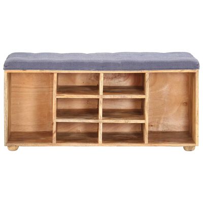 vidaXL Hall Bench 39.4"x13.8"x18.5" Solid Mango Wood