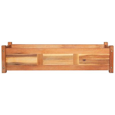 vidaXL Garden Raised Beds 2 pcs Acacia Wood 39.4"x11.8"x9.8"