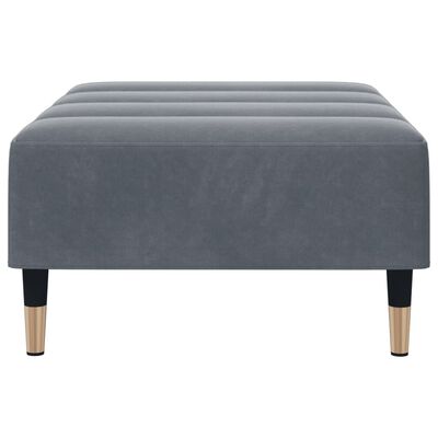 vidaXL Footstool Dark Gray 30.3"x21.7"x12.2" Velvet