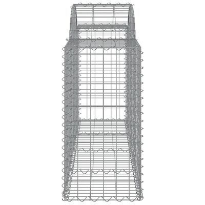 vidaXL Arched Gabion Baskets 14 pcs 78.7"x19.7"x31.5"/39.4" Galvanized Iron