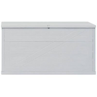 vidaXL Patio Storage Box 111 gal Light Gray