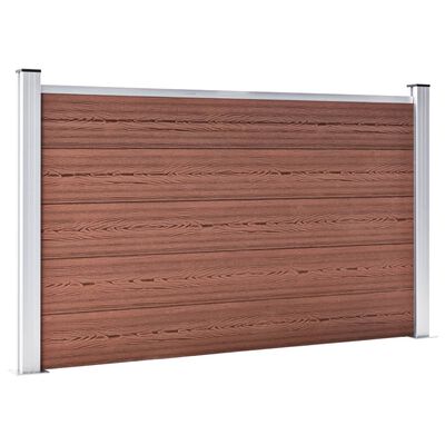 vidaXL Garden Fence WPC 139"x41.7" Brown