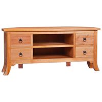 vidaXL TV Stand 39.4"x15.7"x17.7" Solid Wood Mahogany