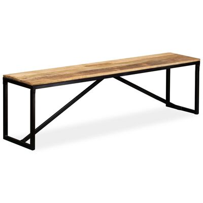 vidaXL Bench Solid Mango Wood 63"x13.8"x17.7"