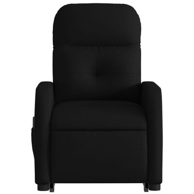 vidaXL Stand up Massage Recliner Chair Black Fabric