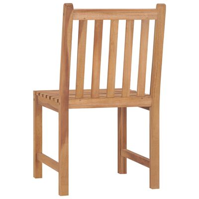 vidaXL Patio Chairs 6 pcs Solid Teak Wood