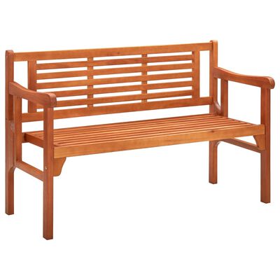 vidaXL Foldable Patio Bench 47.2" Solid Eucalyptus Wood