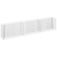 vidaXL Gabion Raised Bed Galvanized Steel 106.3"x11.8"x23.6"